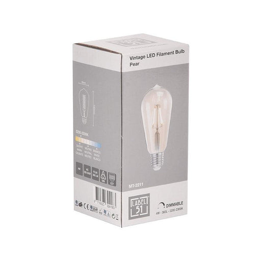 Label51 Lichtbron Led Kooldraadlamp Peer - Glas-Lichtbronnen-LABEL51