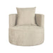Label51 Lounge -Eetkamerstoel Evy - Beige - Velvet 90 cm-Fauteuils-LABEL51