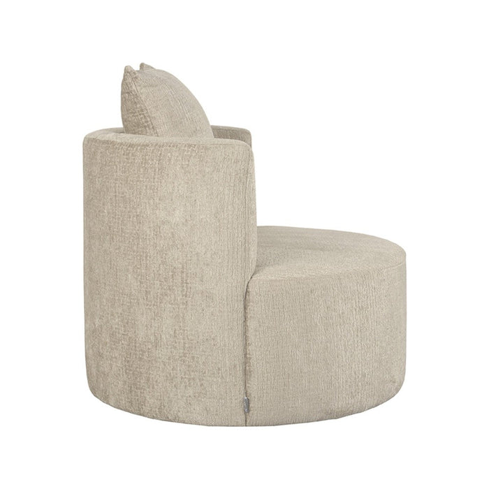 Label51 Lounge -Eetkamerstoel Evy - Beige - Velvet 90 cm-Fauteuils-LABEL51