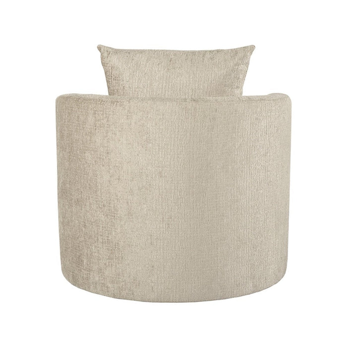 Label51 Lounge -Eetkamerstoel Evy - Beige - Velvet 90 cm-Fauteuils-LABEL51