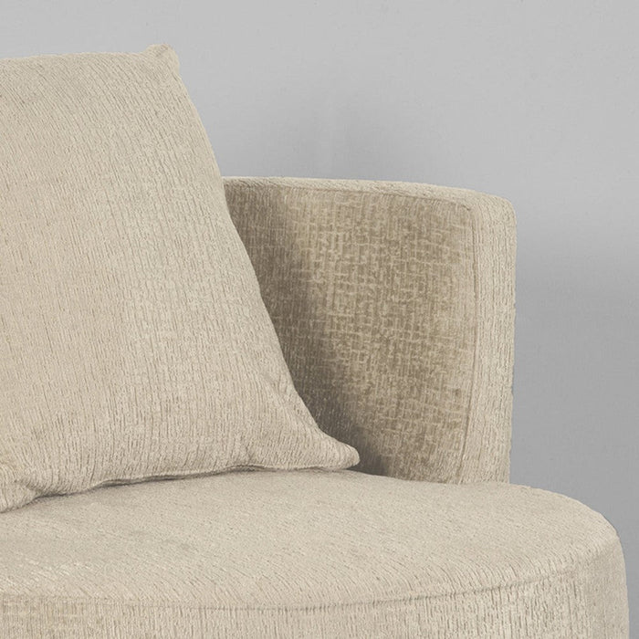 Label51 Lounge -Eetkamerstoel Evy - Beige - Velvet 90 cm-Fauteuils-LABEL51
