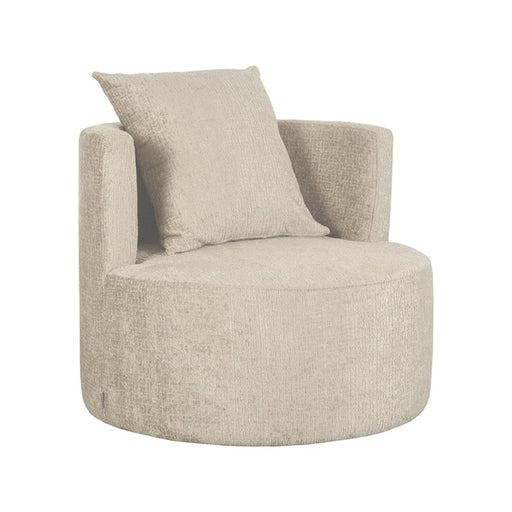 Label51 Lounge -Eetkamerstoel Evy - Beige - Velvet 90 cm-Fauteuils-LABEL51