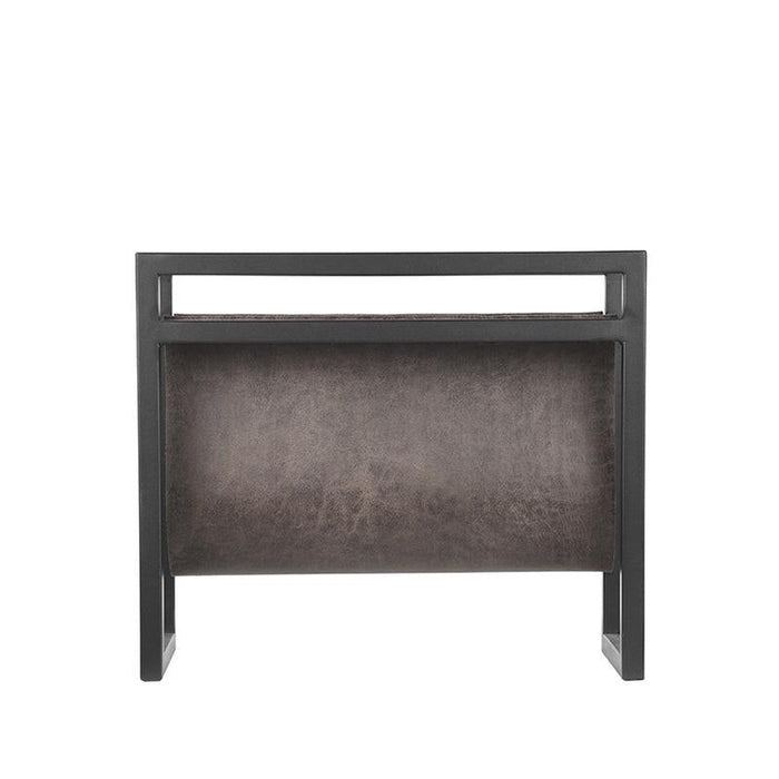 Label51 Magazinehouder - Antraciet - Leder-Woondecoratie-LABEL51