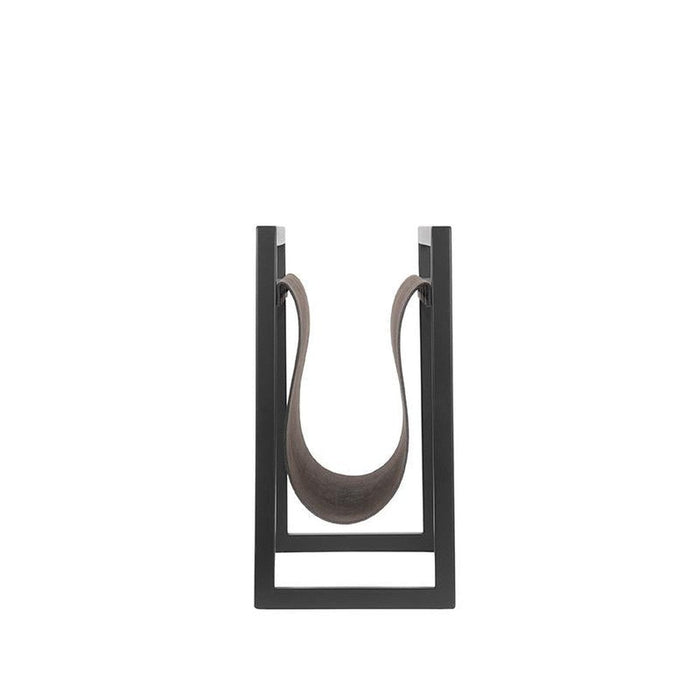 Label51 Magazinehouder - Antraciet - Leder-Woondecoratie-LABEL51