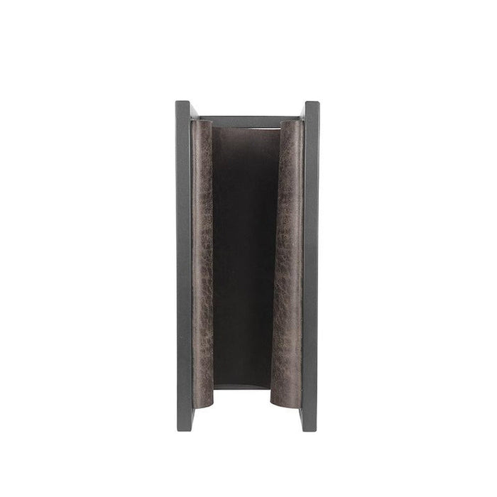 Label51 Magazinehouder - Antraciet - Leder-Woondecoratie-LABEL51