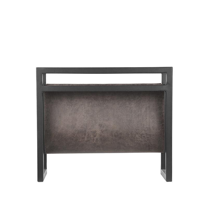 Label51 Magazinehouder - Antraciet - Leder-Woondecoratie-LABEL51