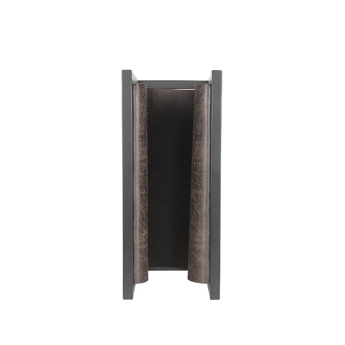 Label51 Magazinehouder - Antraciet - Leder-Woondecoratie-LABEL51