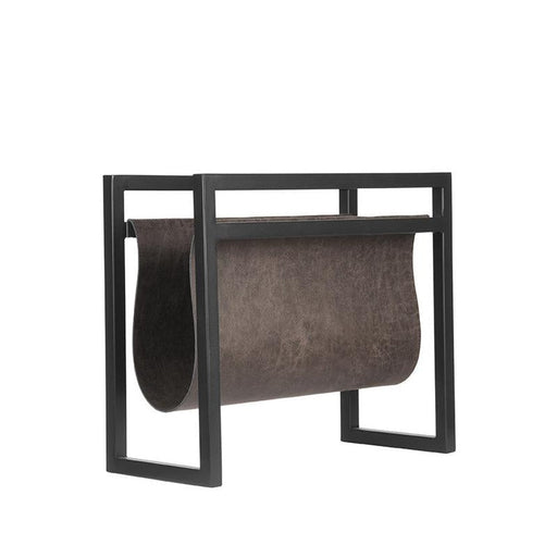 Label51 Magazinehouder - Antraciet - Leder-Woondecoratie-LABEL51