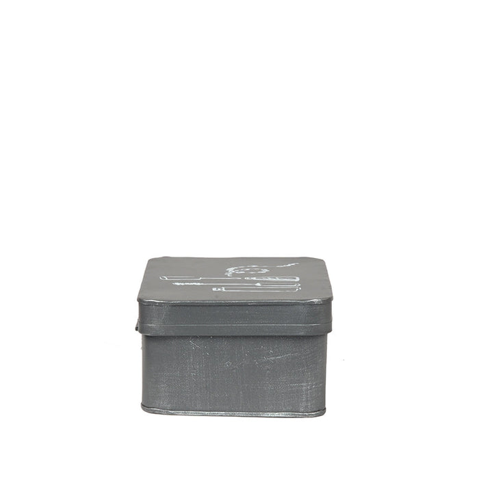 Label51 Make-Up opbergkist - Grijs - Metaal-Opbergdozen en manden-LABEL51