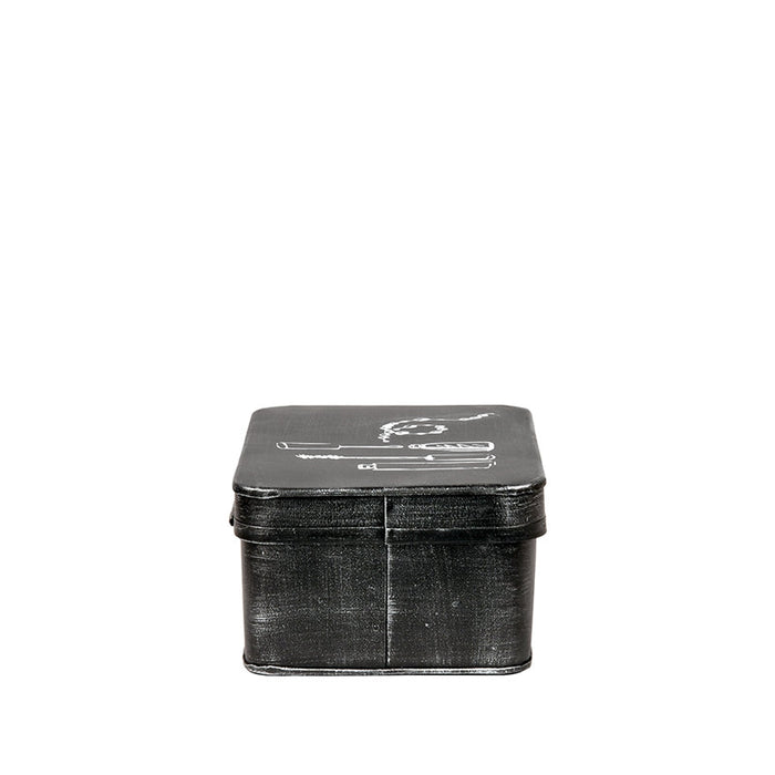 Label51 Make-Up opbergkist - Zwart - Metaal-Opbergdozen en manden-LABEL51