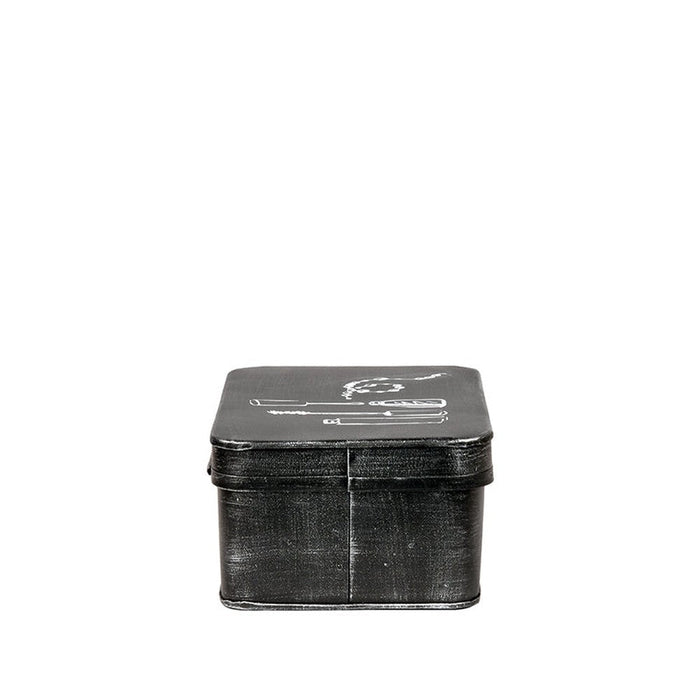 Label51 Make-Up opbergkist - Zwart - Metaal-Opbergdozen en manden-LABEL51