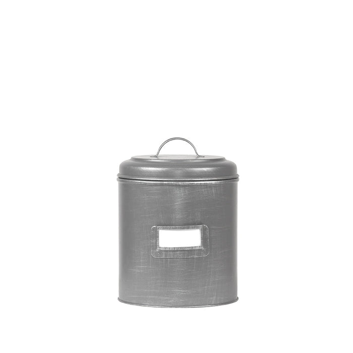 Label51 Opbergblik - Antiek grijs - Metaal - S - 10x10x15 cm-Opbergdozen en manden-LABEL51