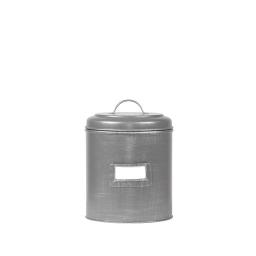 Label51 Opbergblik - Antiek grijs - Metaal - S - 10x10x15 cm-Opbergdozen en manden-LABEL51