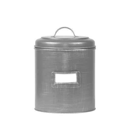 Label51 Opbergblik - Antiek grijs - Metaal - XL - 20x20x25 cm-Opbergdozen en manden-LABEL51