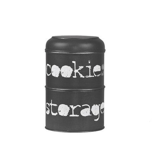 Label51 Opbergblik - Zwart - Metaal - 17x17x27 cm-Opbergdozen en manden-LABEL51
