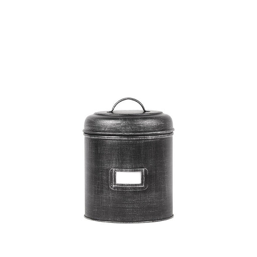 Label51 Opbergblik - Zwart - Metaal - S - 10x10x15 cm-Opbergdozen en manden-LABEL51