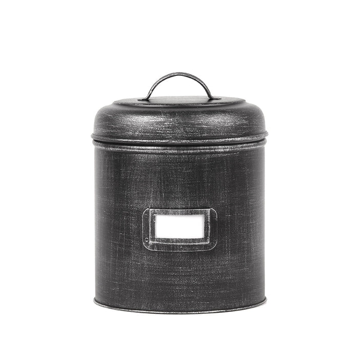 Label51 Opbergblik - Zwart - Metaal - XL - 20x20x25 cm-Opbergdozen en manden-LABEL51