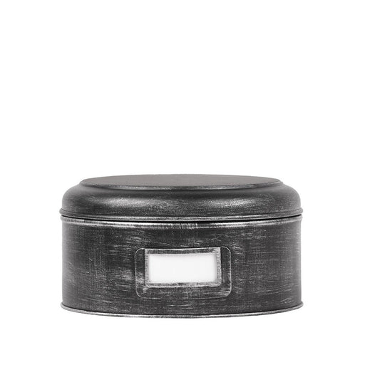 Label51 Opbergblik - Zwart - Metaal - XL - 25x25x13 cm-Opbergdozen en manden-LABEL51