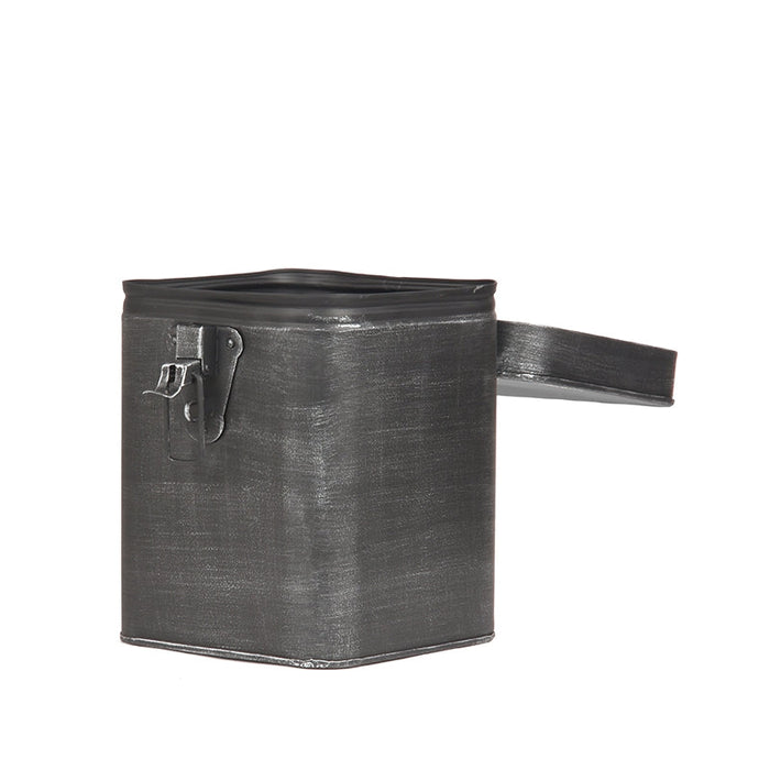 Label51 Opbergkist - Antiek grijs - Metaal - L - 15x16x19 cm-Opbergdozen en manden-LABEL51