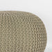 Label51 Poef Knitted - Olijfgroen - Katoen - L-Poefs-LABEL51