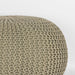 Label51 Poef Knitted - Olijfgroen - Katoen - L-Poefs-LABEL51