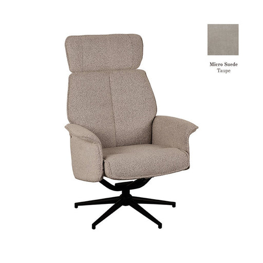 Label51 Relaxfauteuil Verdal 77x79x109 cm Suede Taupe-Fauteuils-LABEL51