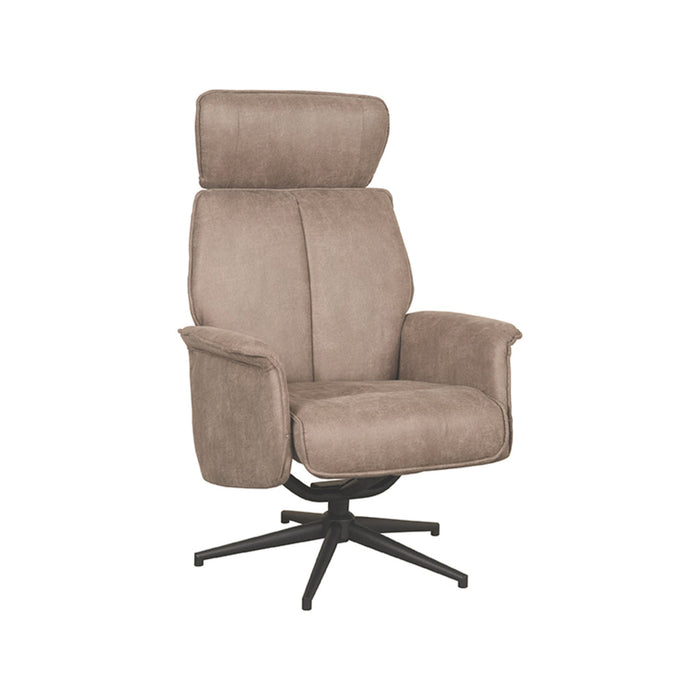 Label51 Relaxfauteuil Verdal 77x79x109 cm Suede Taupe-Fauteuils-LABEL51