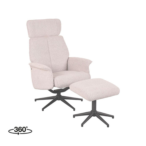 Label51 Relaxfauteuil Verdal + Ottomane 77x79x109 cm wit Boucle-Fauteuils-LABEL51