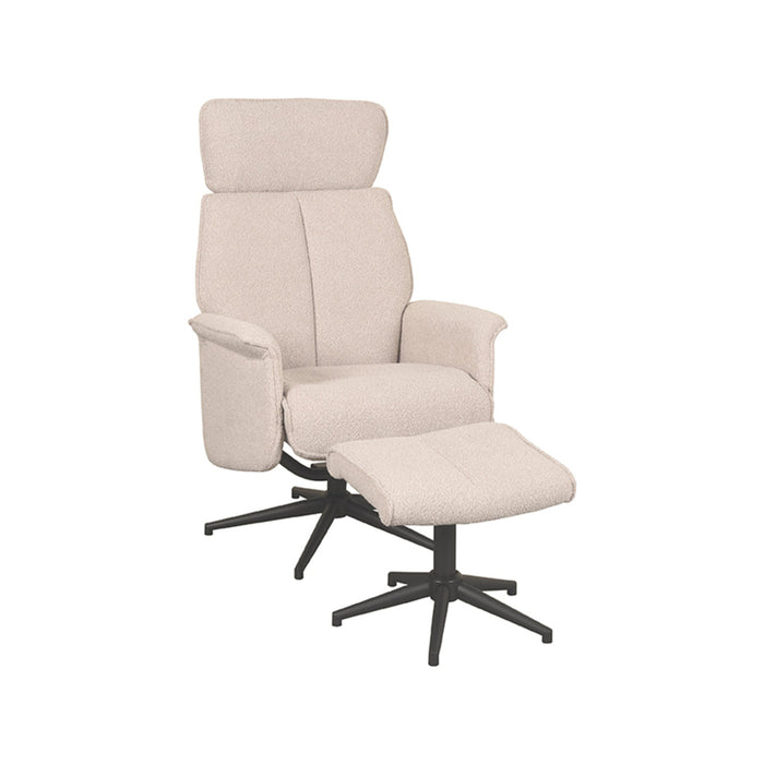 Label51 Relaxfauteuil Verdal + Ottomane 77x79x109 cm wit Boucle-Fauteuils-LABEL51
