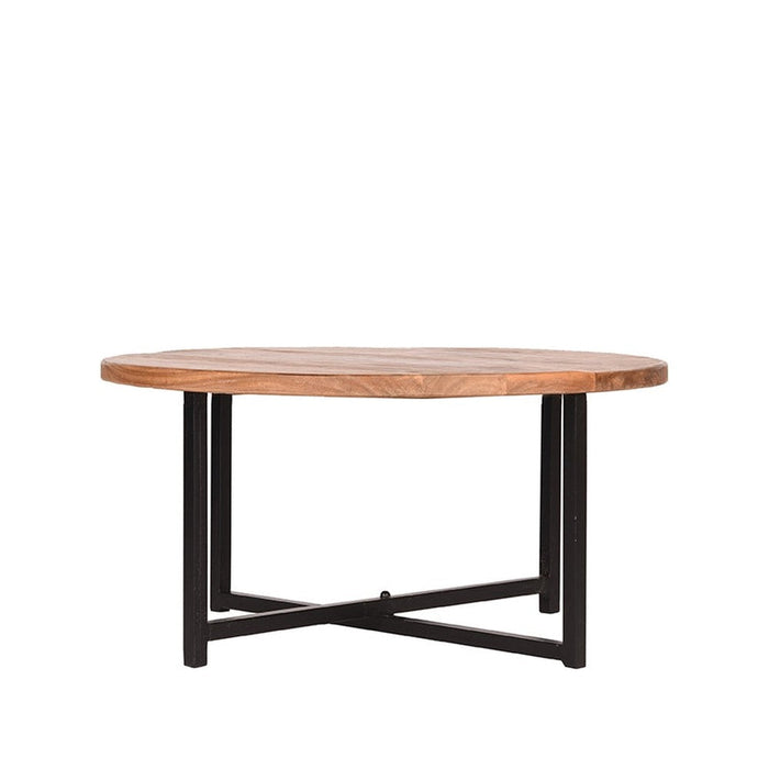 Label51 Salontafel Dex - Rough - Mangohout - Rond - 80 cm-Salontafels-LABEL51