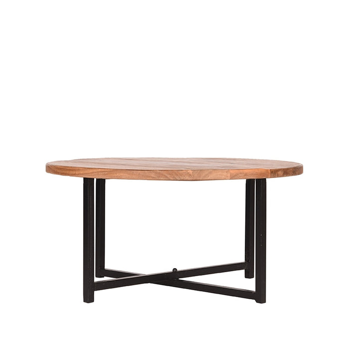 Label51 Salontafel Dex - Rough - Mangohout - Rond - 80 cm-Salontafels-LABEL51