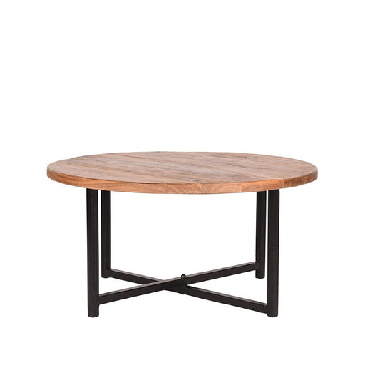 Label51 Salontafel Dex - Rough - Mangohout - Rond - 80 cm-Salontafels-LABEL51