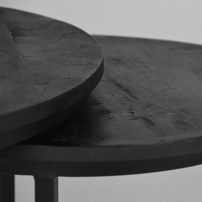 Label51 Salontafel Double - Zwart - Mangohout-Salontafels-LABEL51