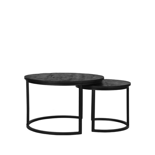 Label51 Salontafel Double - Zwart - Mangohout-Salontafels-LABEL51