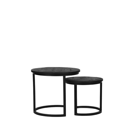 Label51 Salontafel Duo - Zwart - Mangohout-Salontafels-LABEL51