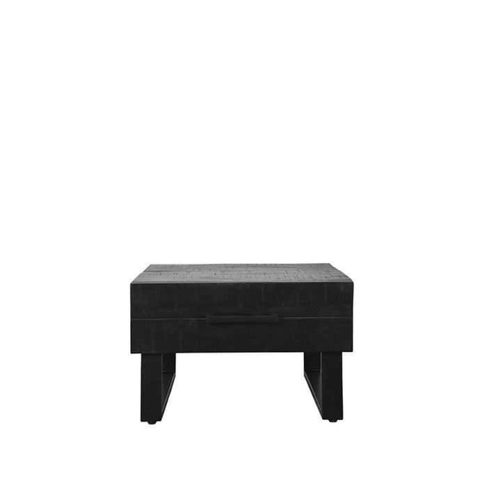 Label51 Salontafel Santos - Zwart - Mangohout - 64x70 cm-Salontafels-LABEL51