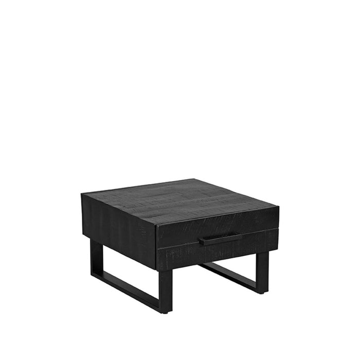 Label51 Salontafel Santos - Zwart - Mangohout - 64x70 cm-Salontafels-LABEL51