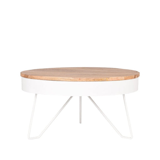 Label51 Salontafel Saran - Wit - Metaal - Rond - 80 cm178-Salontafels-LABEL51