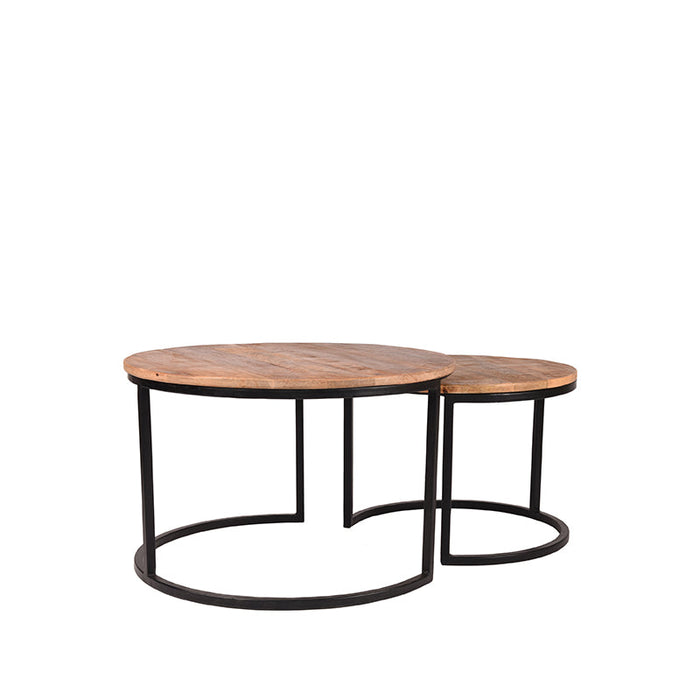 Label51 Salontafel Set Double - Rough - Mangohout-Salontafels-LABEL51