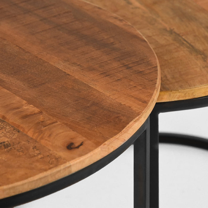 Label51 Salontafel Set Double - Rough - Mangohout-Salontafels-LABEL51