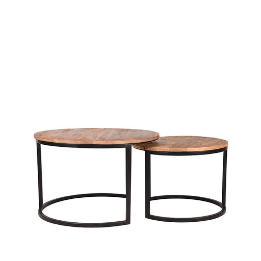 Label51 Salontafel Set Double - Rough - Mangohout-Salontafels-LABEL51