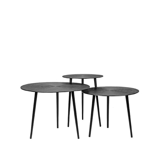 Label51 Salontafel Set Nobby - Zwart - Metaal - 60 cm-Salontafels-LABEL51