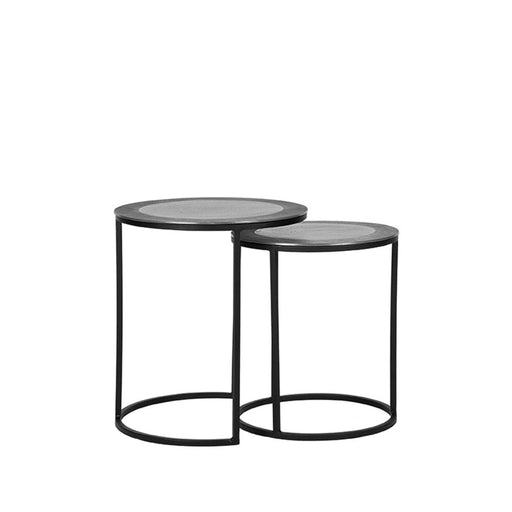 Label51 Salontafel Set Pair - Antiek ash - Metaal - 40 cm-Salontafels-LABEL51