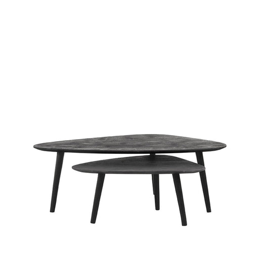 Label51 Salontafel Set Rock - Zwart - Mangohout-Salontafels-LABEL51