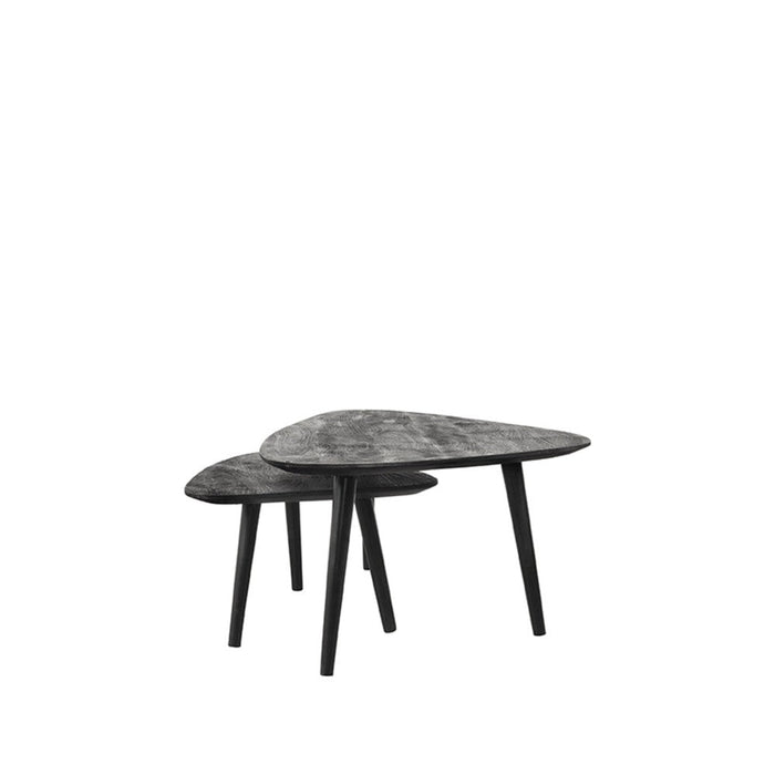 Label51 Salontafel Set Rock - Zwart - Mangohout-Salontafels-LABEL51