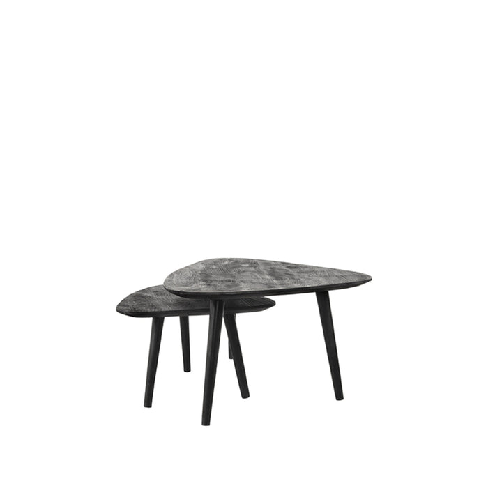 Label51 Salontafel Set Rock - Zwart - Mangohout-Salontafels-LABEL51