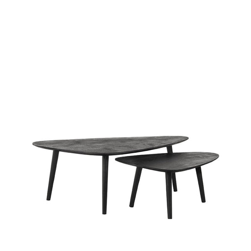 Label51 Salontafel Set Rock - Zwart - Mangohout-Salontafels-LABEL51