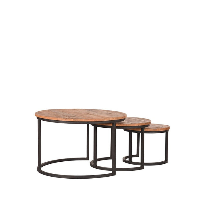 Label51 Salontafel Set Triplet - Rough - Mangohout-Salontafels-LABEL51