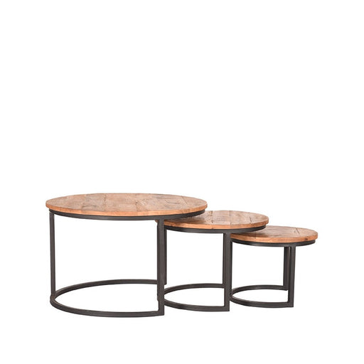 Label51 Salontafel Set Triplet - Rough - Mangohout-Salontafels-LABEL51