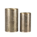 Label51 Set Kaarsenhouders L 18x18x30 cm - Antiek goud - Metaal-Woondecoratie-LABEL51